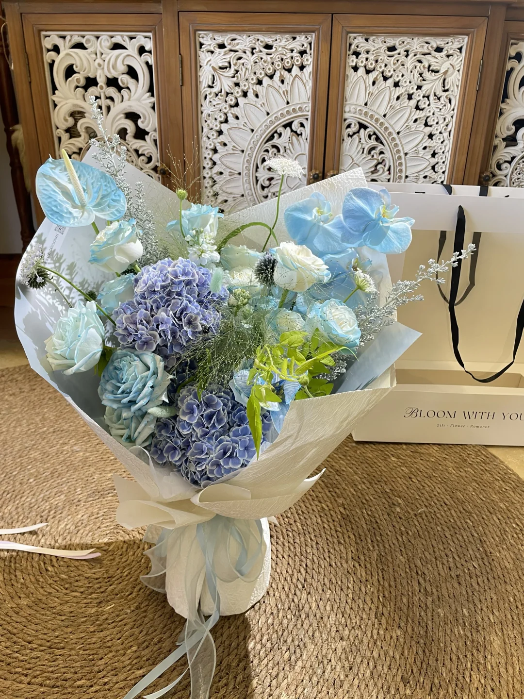 ·/有被这束天使蓝花花美到啦🩵