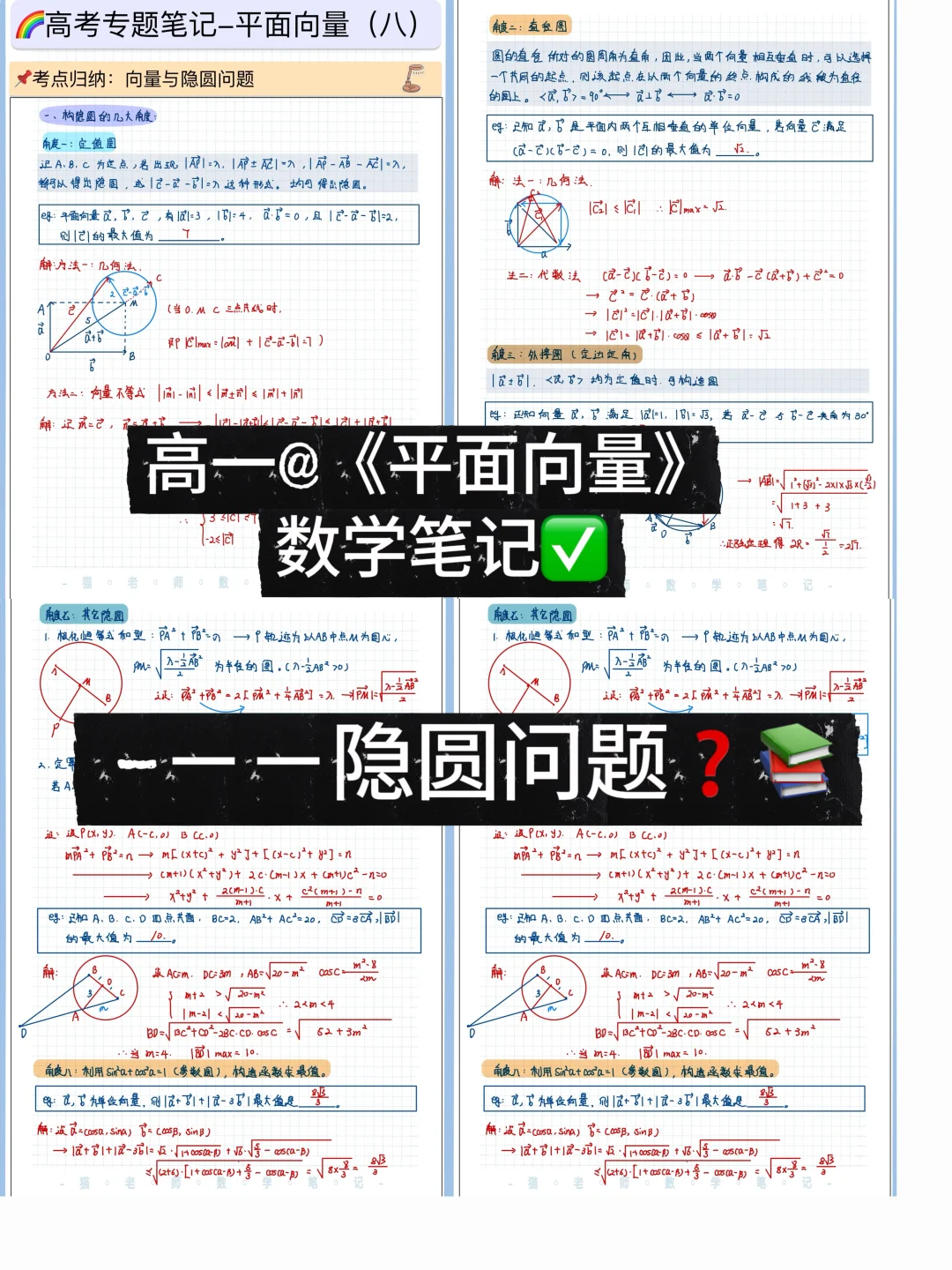 平面向量｜隐圆✅