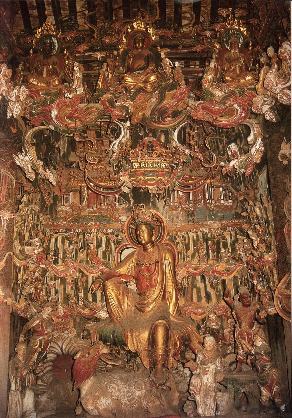 山西长治观音堂｜被低估的明代悬塑天花板，一脚踏进400年前的佛国
 
你敢信吗？