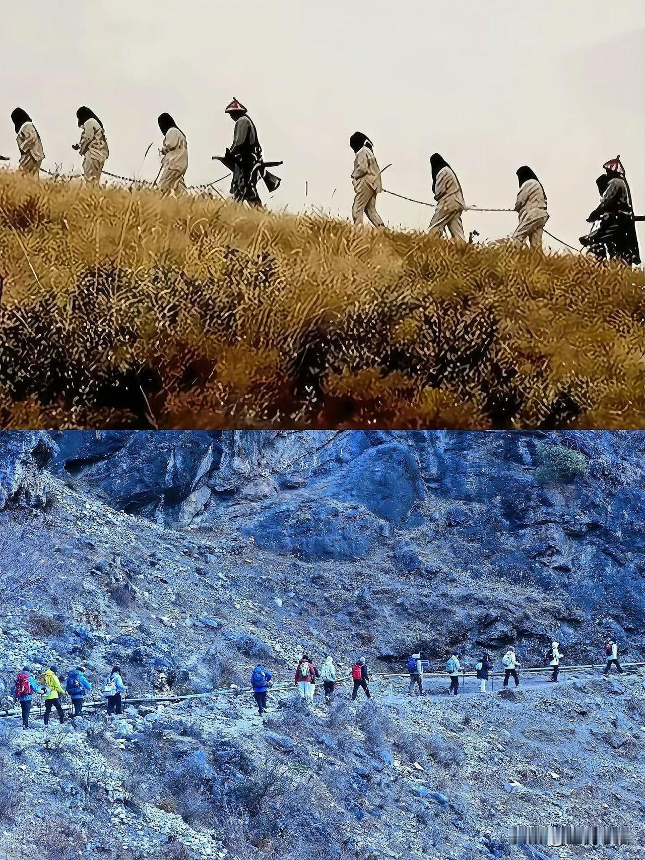 一代人有一代人的苦要吃！
爸妈那辈爬山是真吃苦。
背着馒头咸菜，走十里山路不喊累