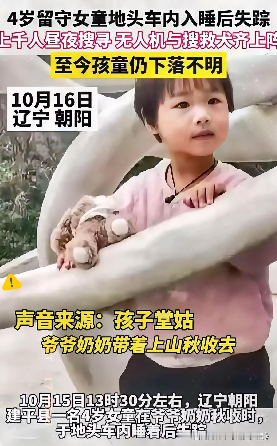 发现没有？
虽然女童在车内失踪很离奇，
但其中一些细节很值得深思，也许能判断孩子