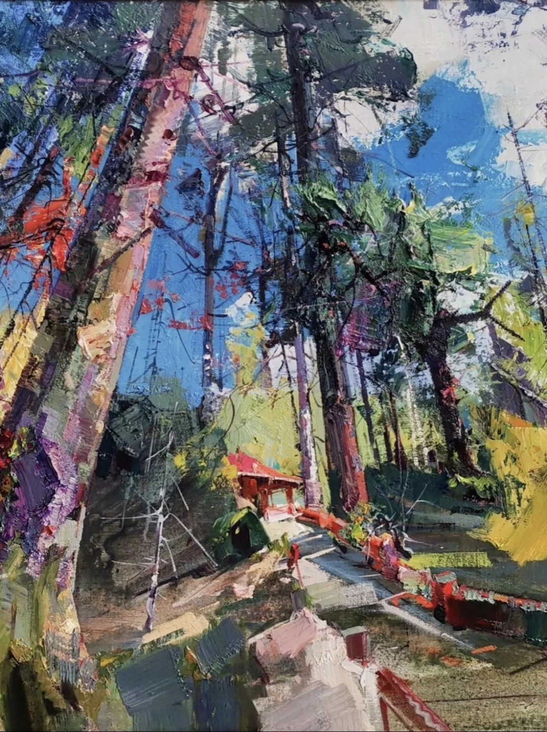 艺术家眼里仰望森林的视角太绝了