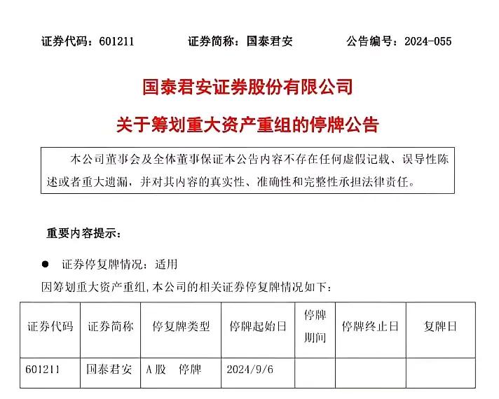 重大利好！国泰君安与海通证券强强联合，打造证券业“超级航母”
①【股市巨震】国泰