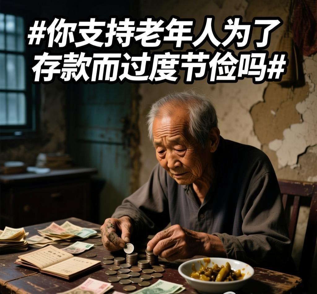 我不支持老年人为了存款而过度节俭。这种“过度”往往是以牺牲健康、安全和生活质量为