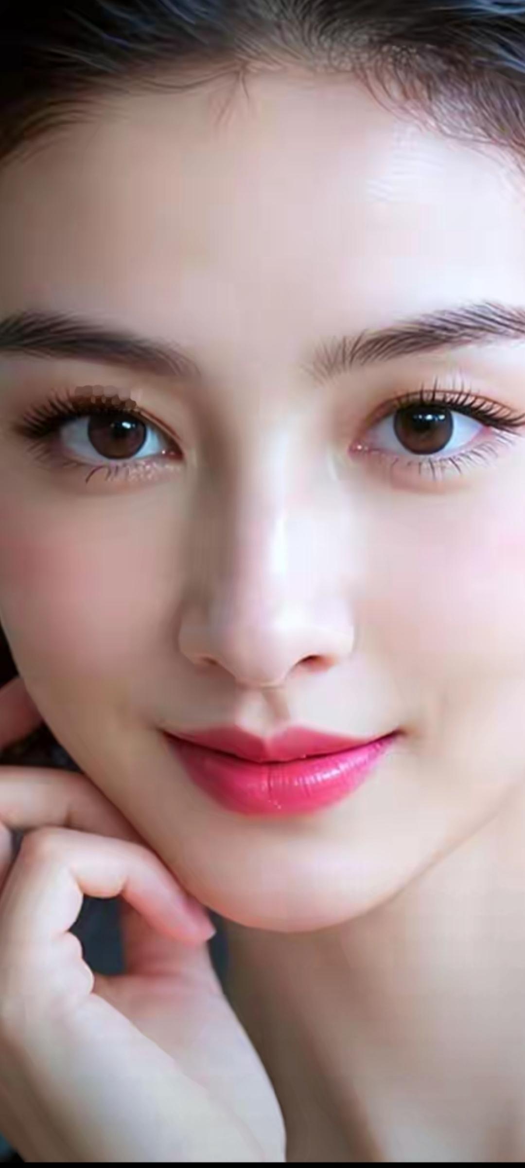 甜美微笑，元气满满的一天！😊✨