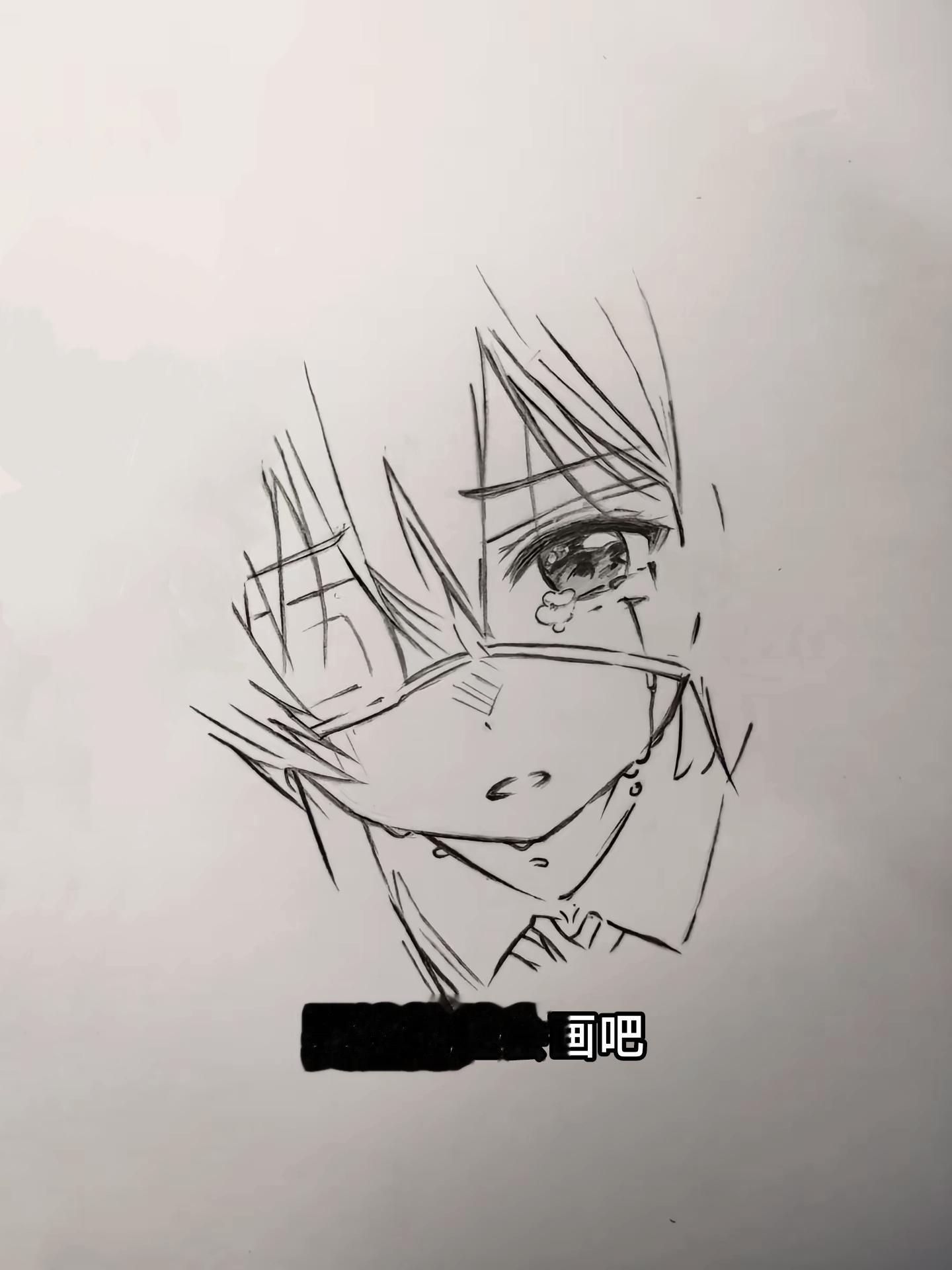 画个楚楚可怜的六花… 绘画过程绘画工具：威思立三代马克笔