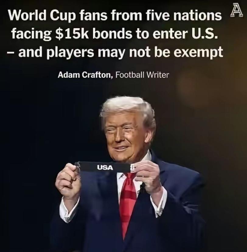 见过不要脸的，没见过这么不要脸的！
特朗普现在直接把手伸到世界杯上面，摆明了就是