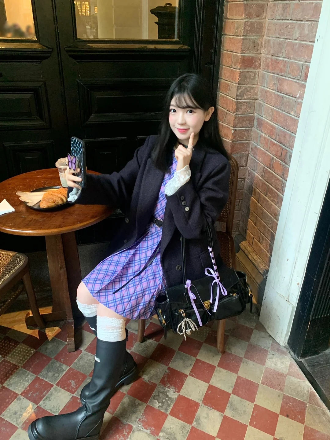 韩系🇰🇷少女🖤紫色魔法🔮叠穿🗝️