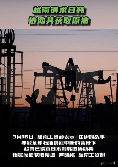 越南请求韩日协助获取原油，伊朗称霍尔木兹海峡局势“不可能恢复原状”。

据《今日