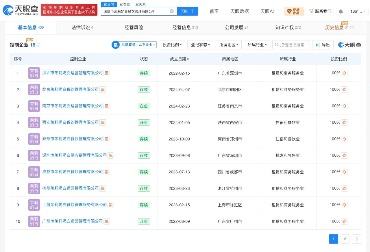 据媒体报道，7月2日，苏州市中院就路易威登马利蒂（简称“LV”）诉茉莉奶白商标侵