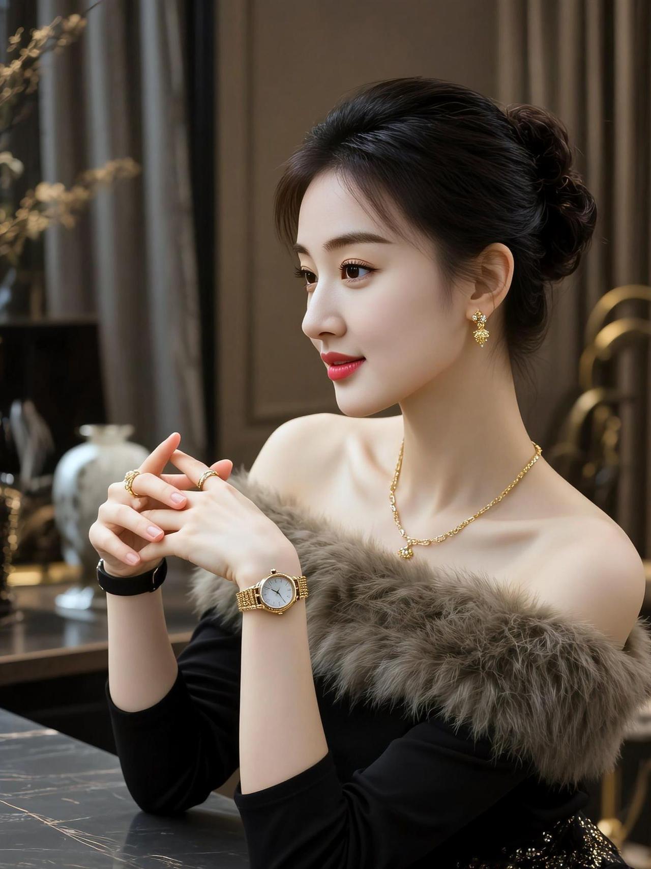 AI优雅蜕变写真 抖音ai创作 气质美女 知性优雅穿搭