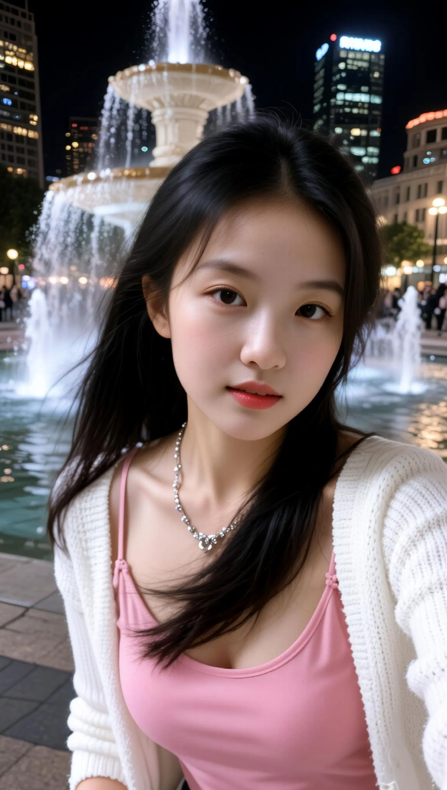 AI喷泉夜自拍 随变ai随便玩