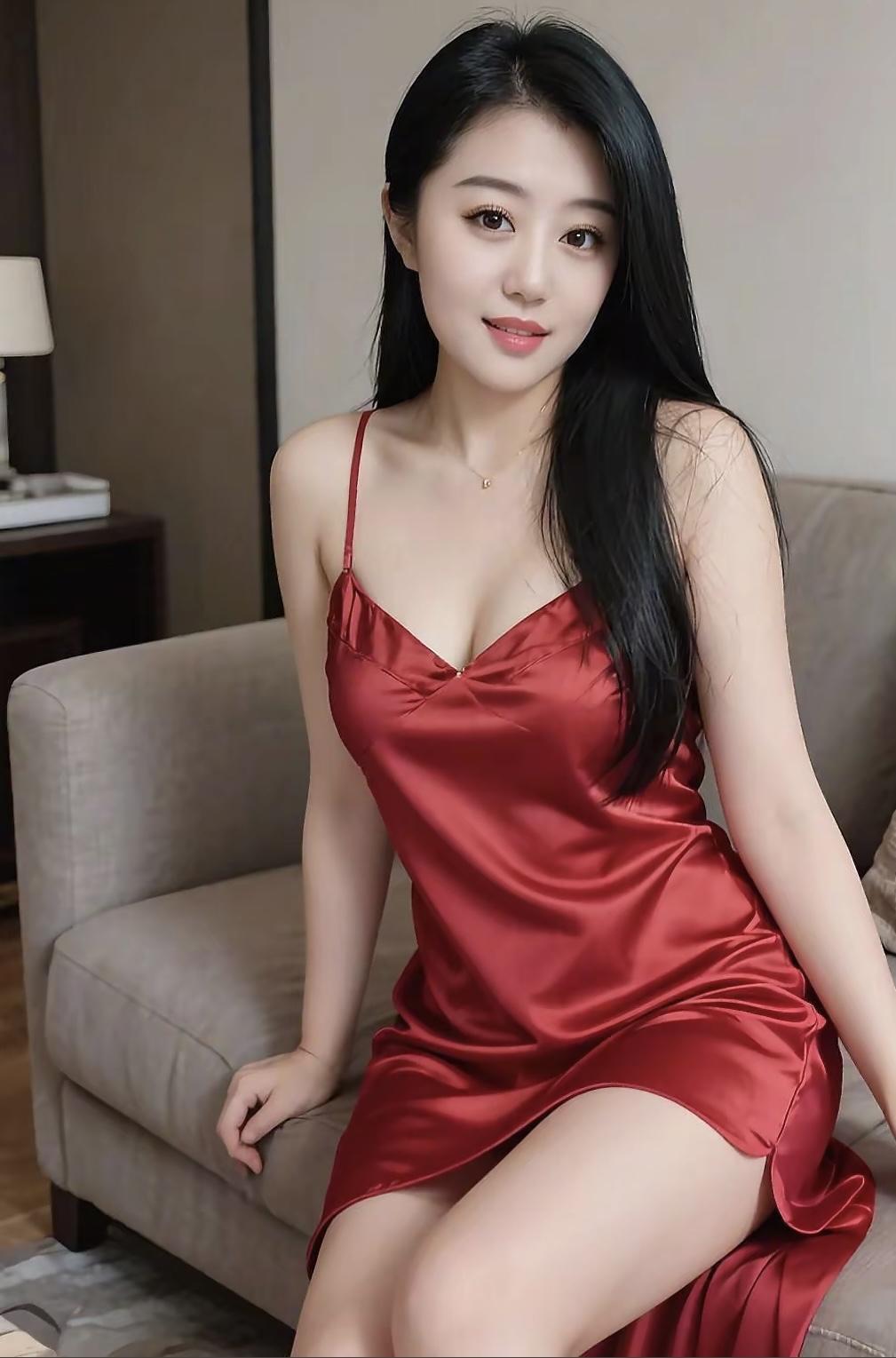 清平乐•红裙雅韵

青云/赋
盈盈笑脸粉红面，脉脉含情倾城貌；
温婉馨柔美自娇，