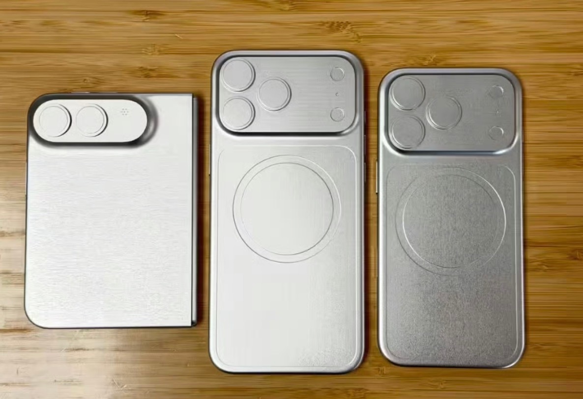 iPhone18ProMax金属机模可信度还是挺高的，因为一般这个时候，壳膜厂都