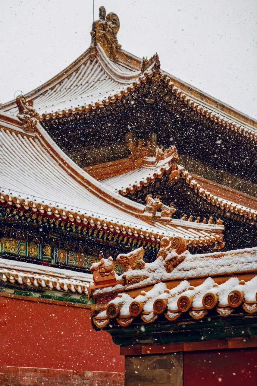 下雪的故宫变回紫禁城，美到仿佛穿越！ 