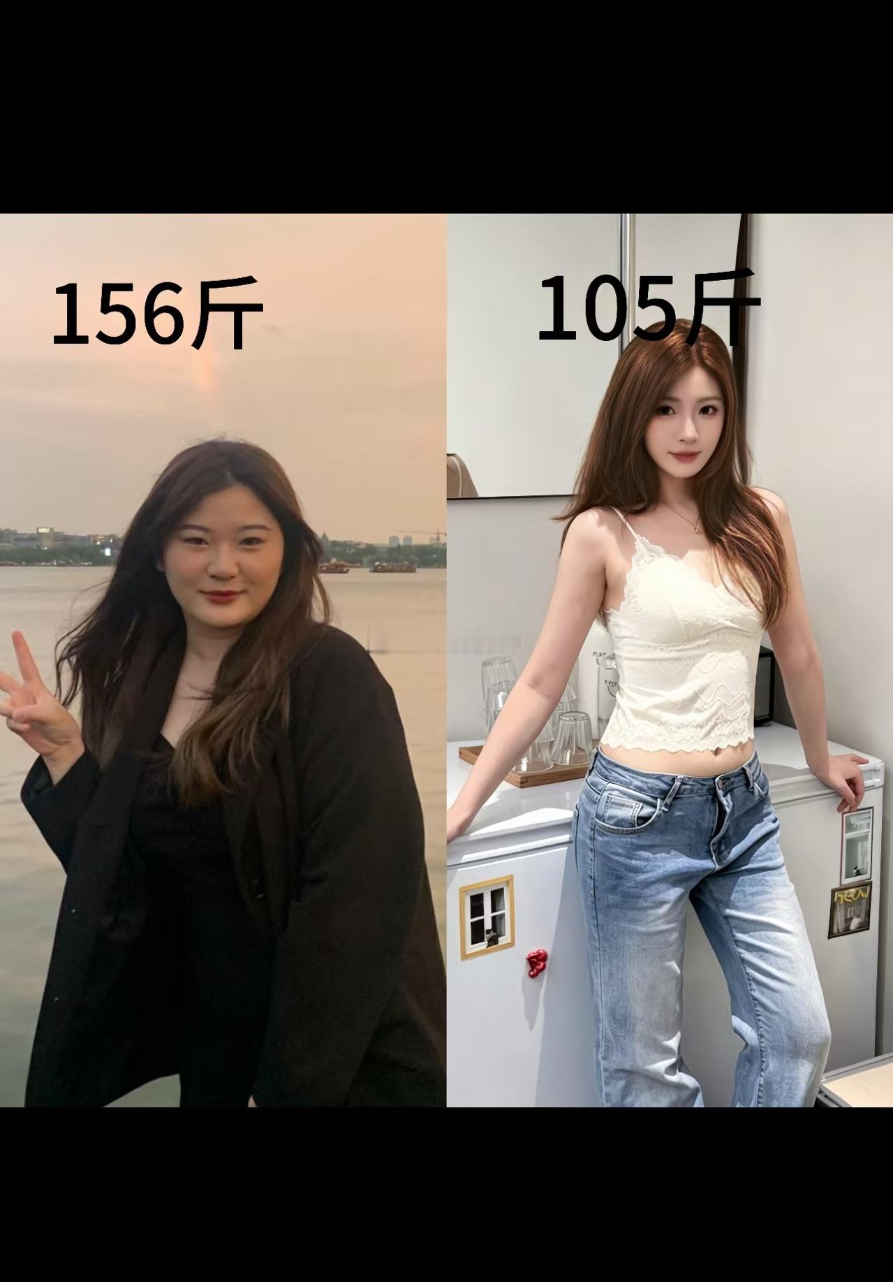 你不胖和你很瘦 中间还差个十万八千里 