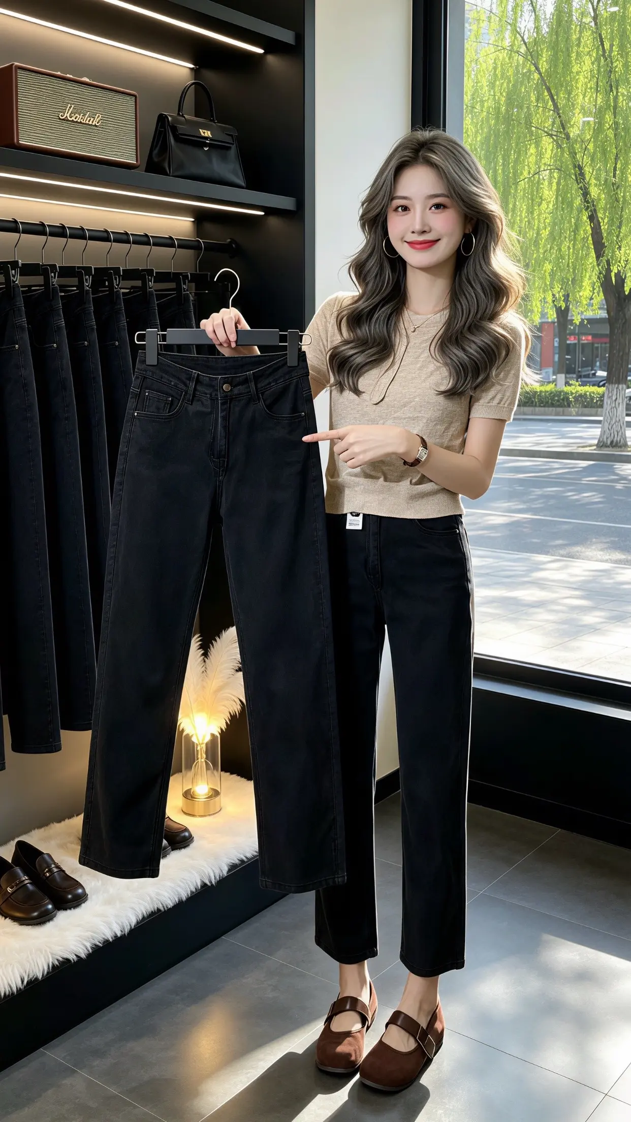 怎么将牛仔裤穿出高级感 高腰牛仔裤显高显瘦 穿出自己的风格 一眼就爱上...