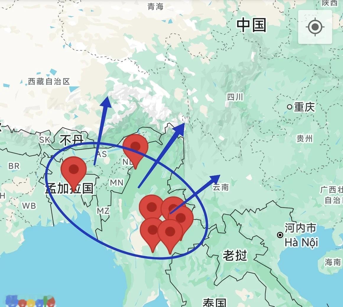 日常监测
上一波大地磁暴对地质活动的影响尚未有明显体现，密集黑子区域又要面向地球