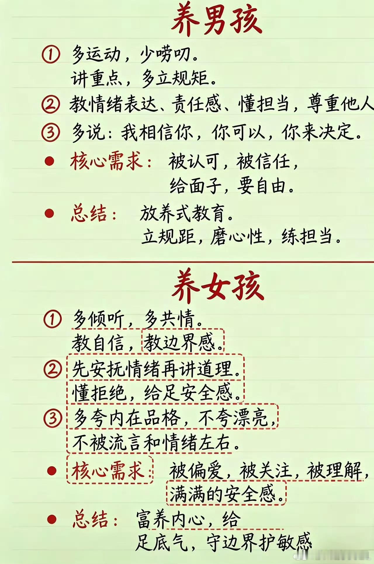 养男孩和养女孩，教育思路不能一概而论 ​​​