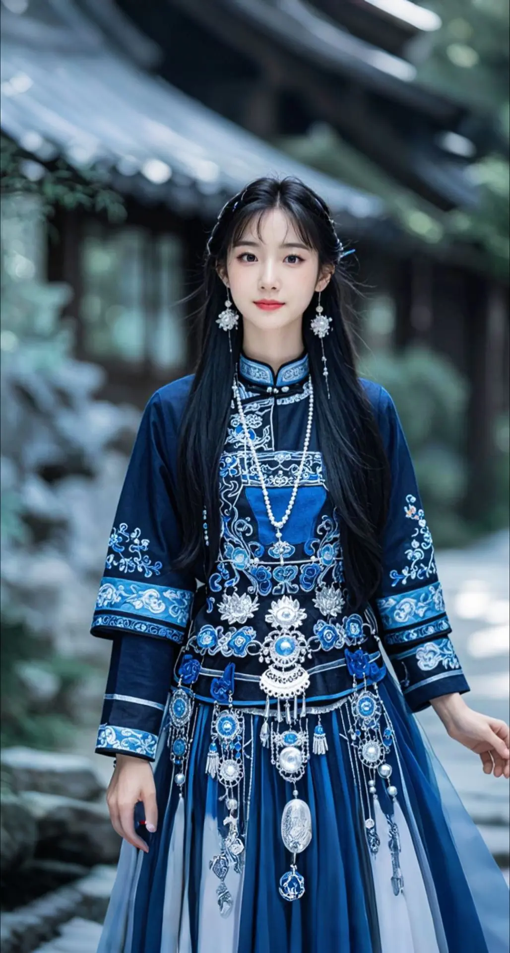 AI扩图 AI古市圣女之韵