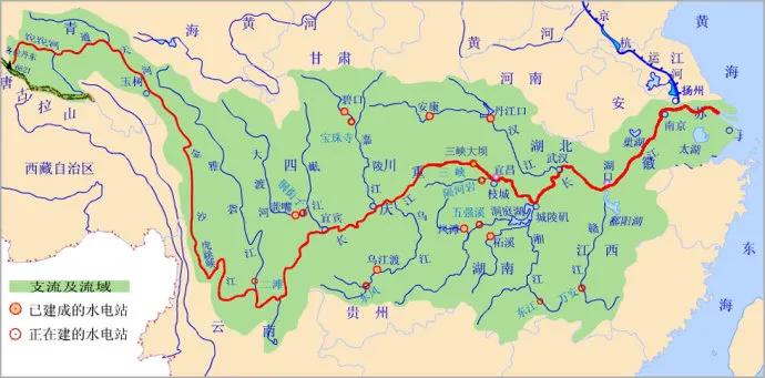 长江沿岸的城市都有哪些优势呢？
长江沿岸城市具备多方面显著优势。长江水系图 长江