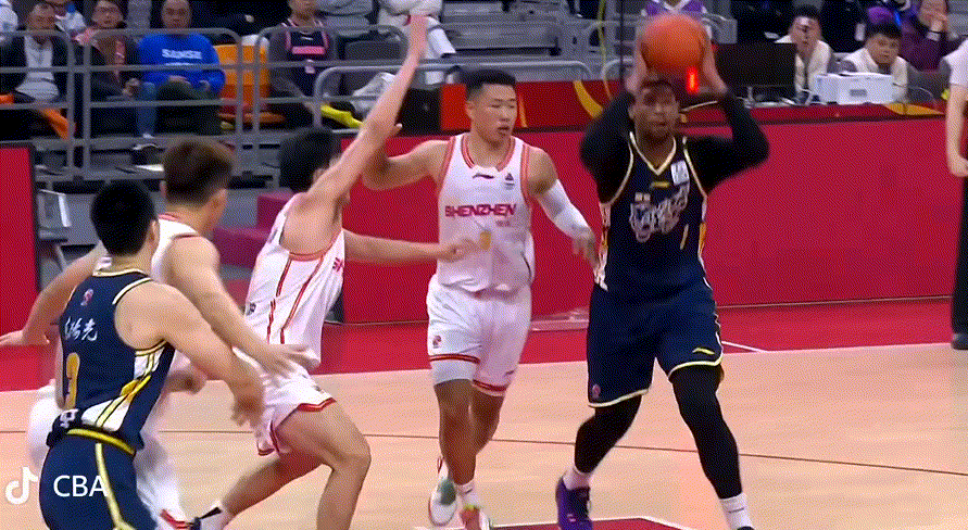 陈家政底角三分再进！太争气了小伙子！广东男篮vs深圳男篮
