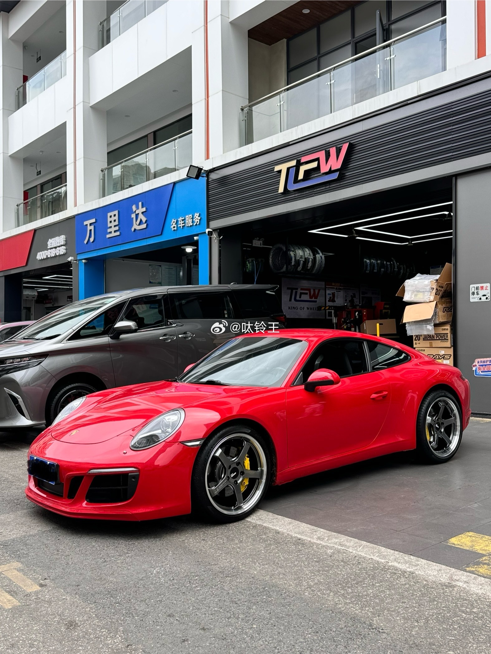 保时捷 911 20寸 单片锻造 科吉精准动平衡完工案例供参考