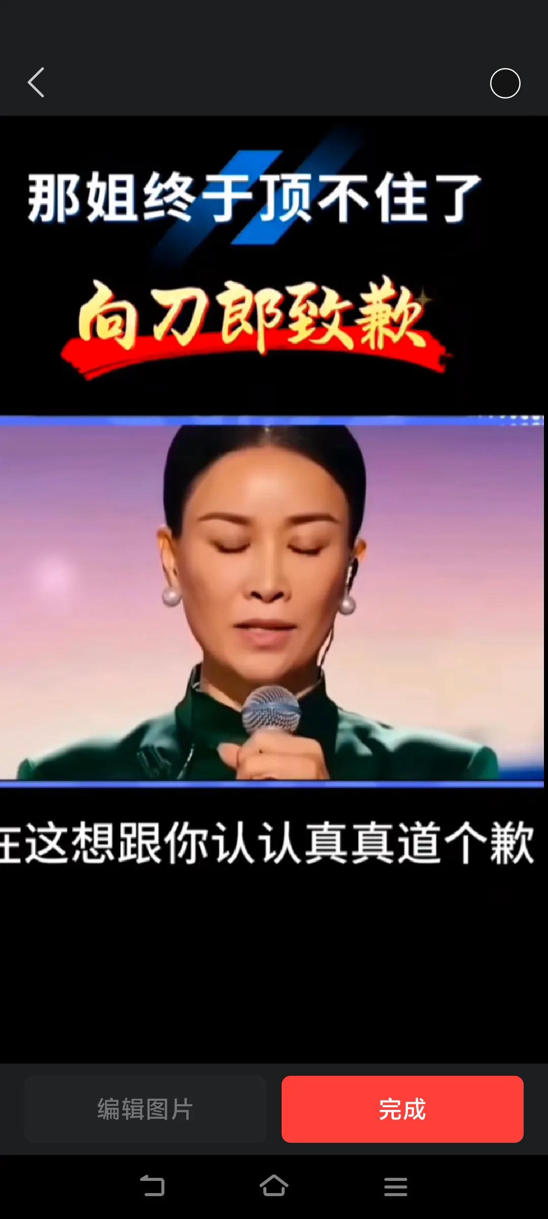 终于来了，那姐向刀郎致歉，🉑喜🉑贺！发自内心就好！#那英刀郎关系# #那英v