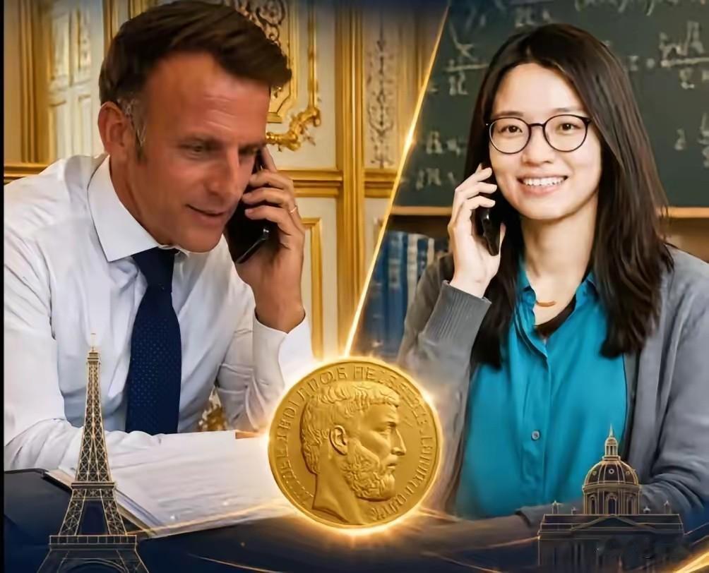 怎么办，马克龙打电话了！
其实，王虹的研究是在国内完成的，这么年轻，肯定不能当教