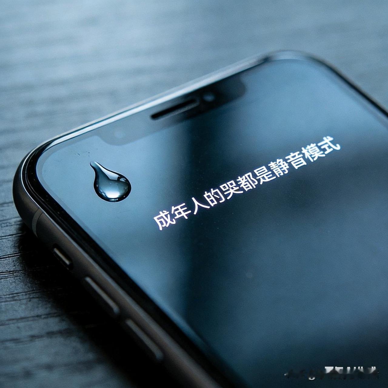 刷到“成年人的哭都是静音模式”，眼泪啪嗒落在手机壳上。

      看到视频说
