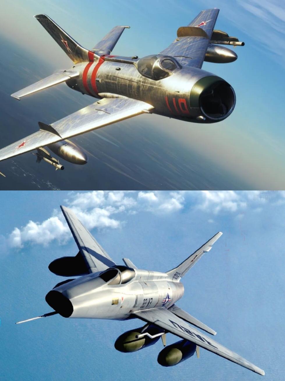 VS老美，接力棒交给我们了
一代: 米格19 VS F100
二代: 米格21 