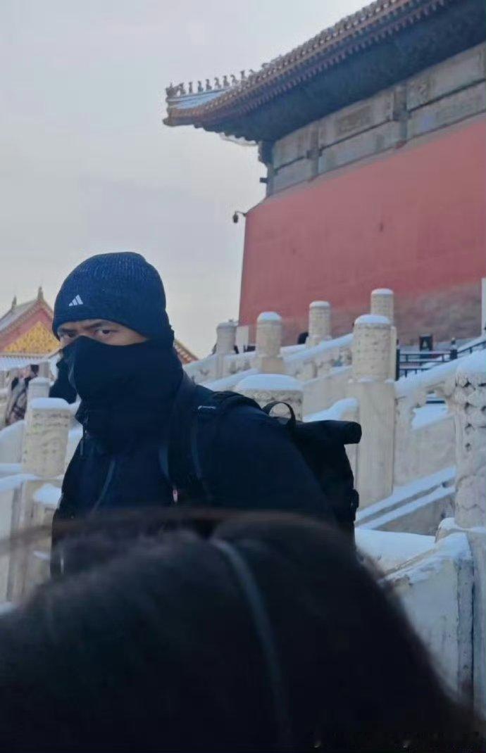 李现提前一周预定故宫门票李现以后不穿一身黑了李现要研究新的伪装技巧雪后故宫大片质
