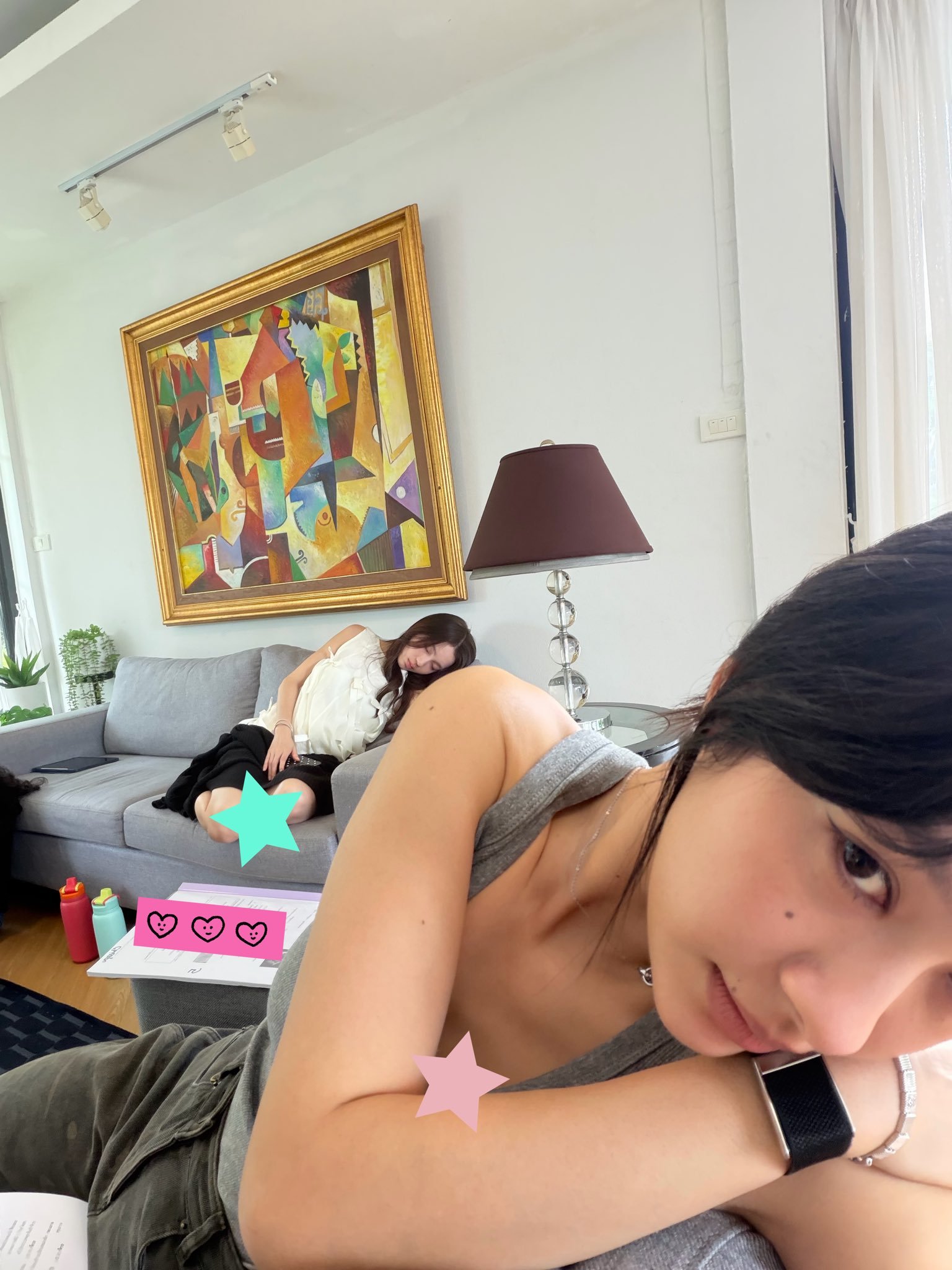 再兩張... 小貓睡覺18宮格就完成了₍˄·͈༝·͈˄*₎◞ ̑̑ 