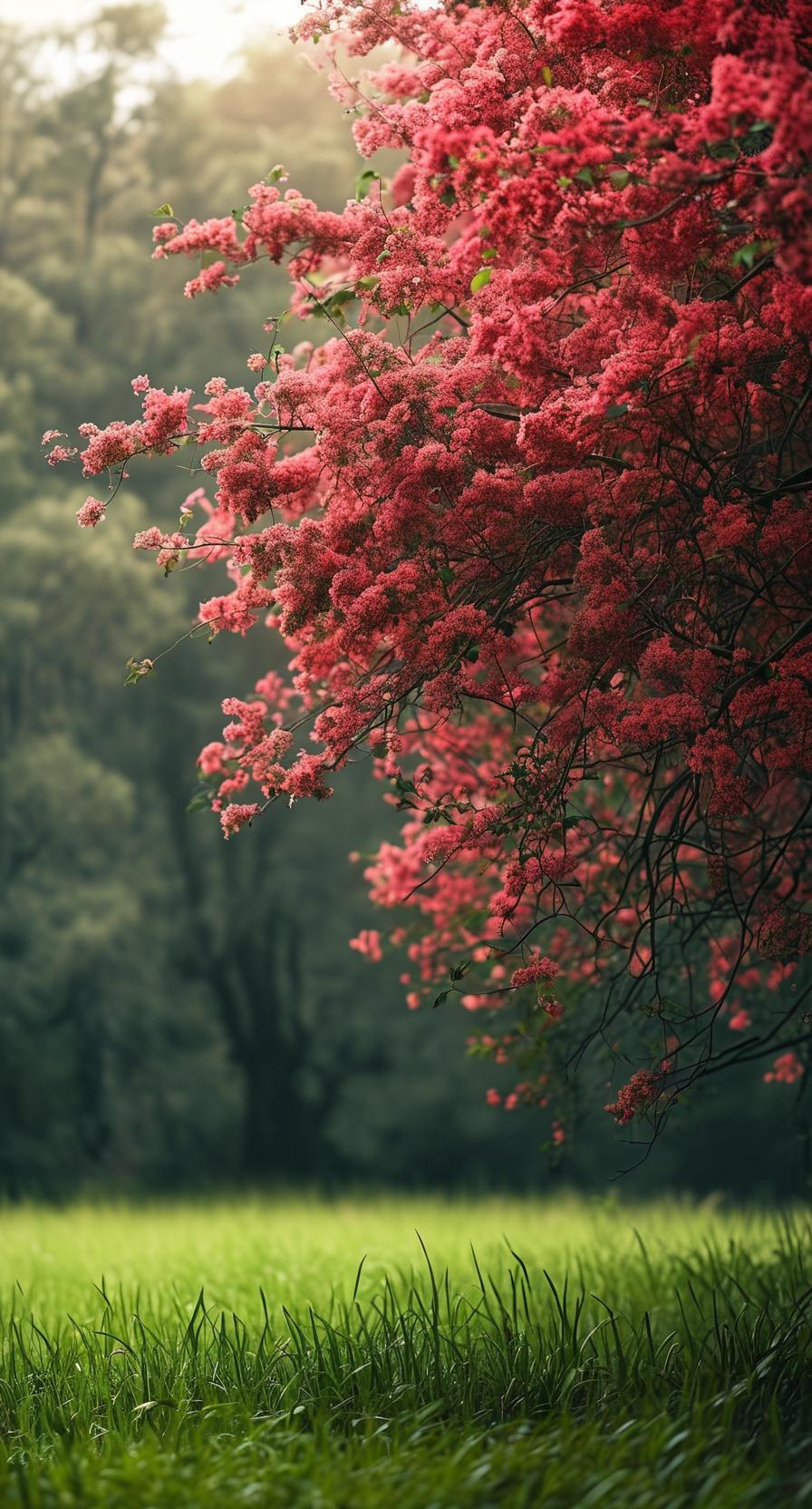 上联：树下花草密，邀你对下联池边柳絮轻