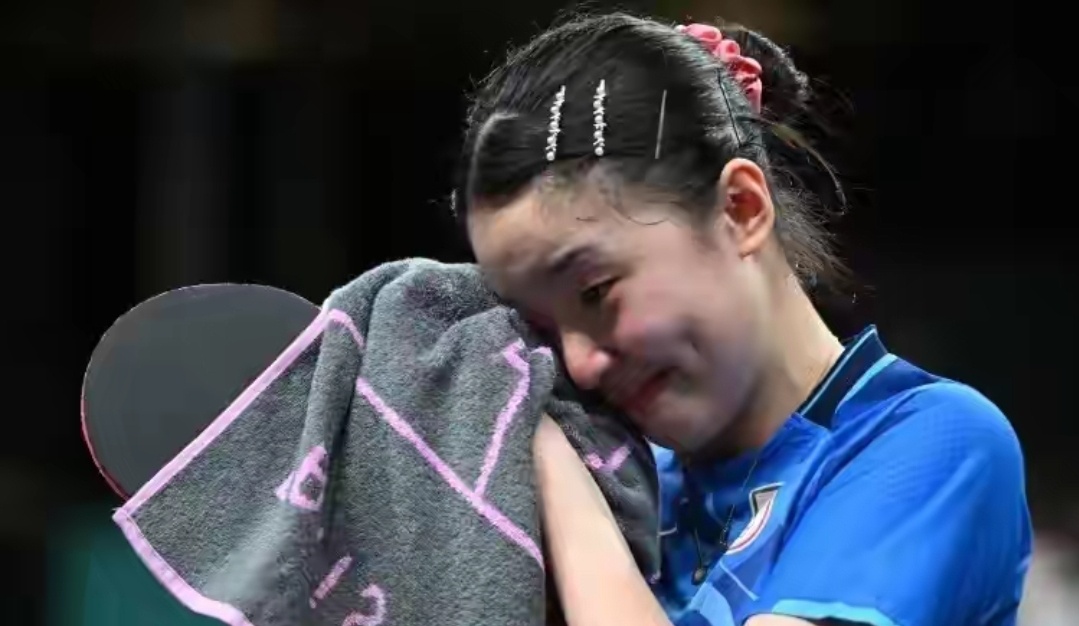 #张本美和谈女团决赛对中国#打对手11-0！16岁张本美和激动落泪，放话奥运要夺