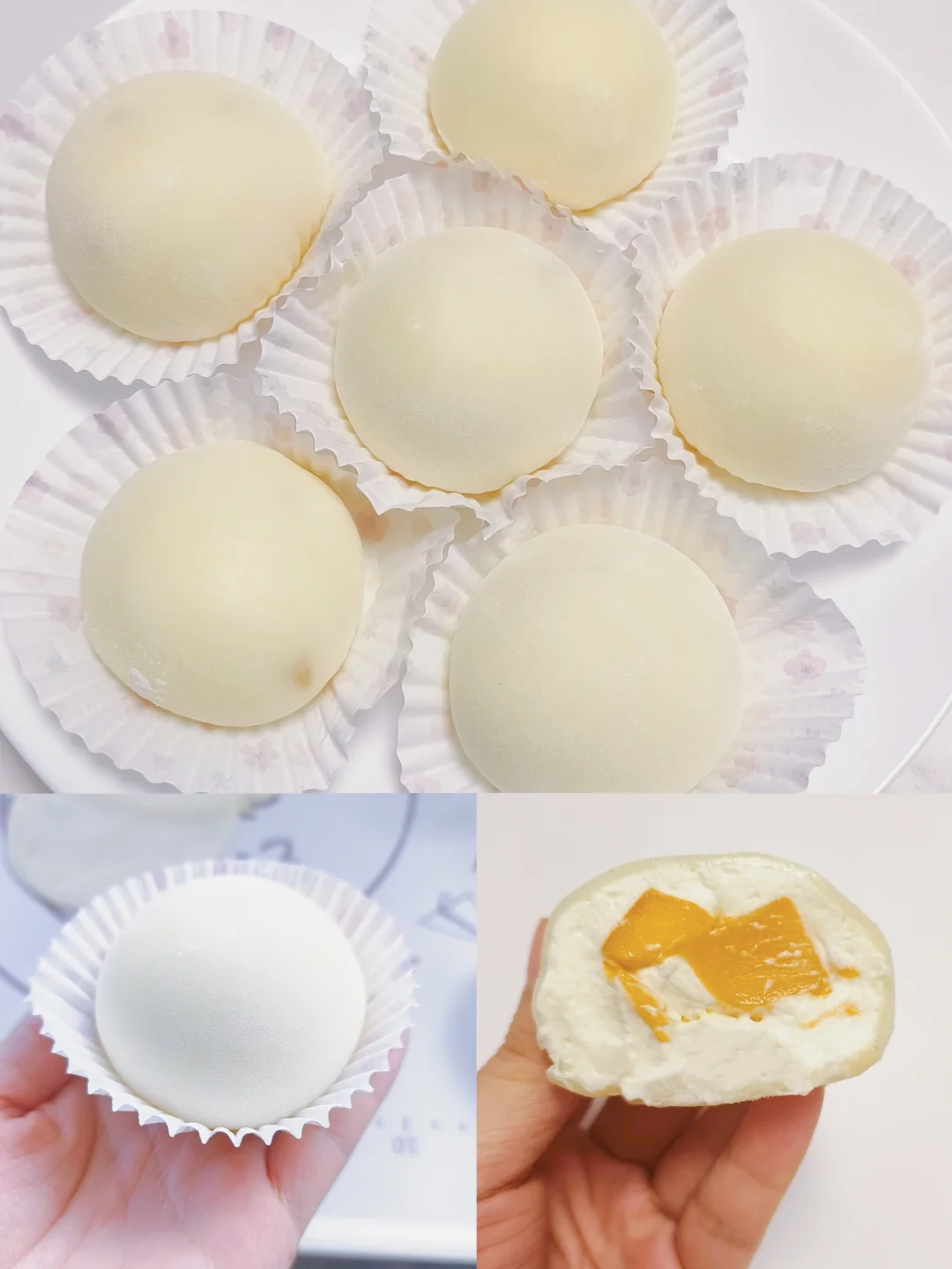 免烤箱🔥可以开店的芒果雪媚娘详细教程