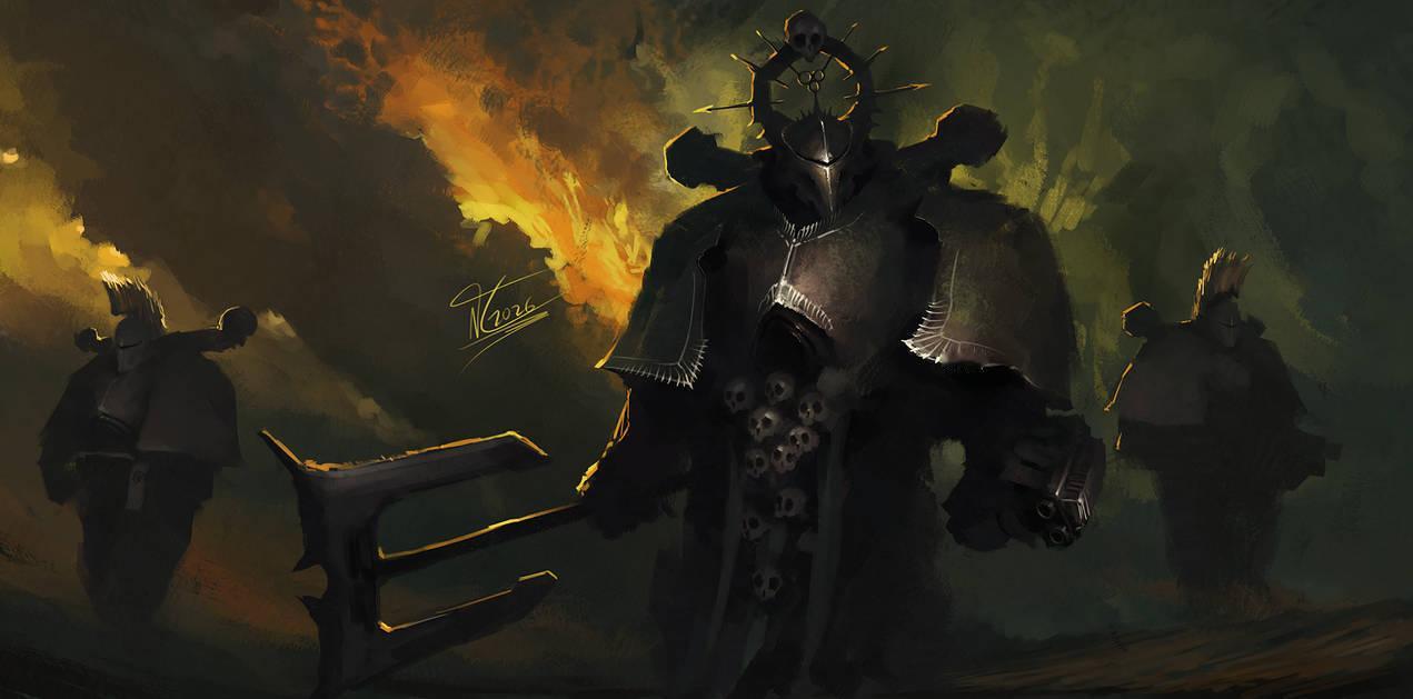 战锤40k[超话] 纳垢腐臭骑士by Naznamy ​​​