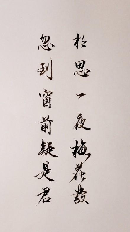 “夜深人静，思绪万千，窗前疑是君影”🌙🖤