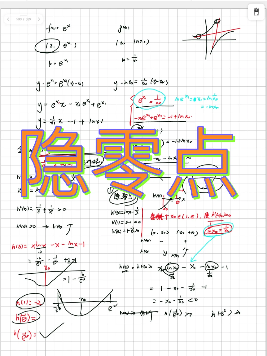 导数第一个微专题-隐零点！！👍👍👍