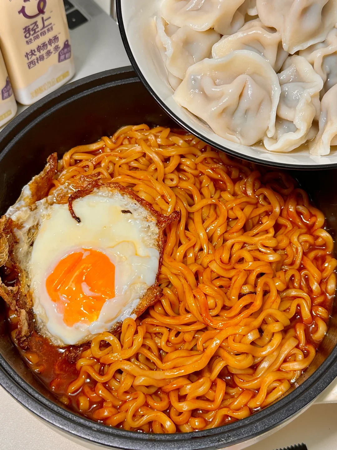 火鸡面➕饺子！谁懂这有多好吃！！！