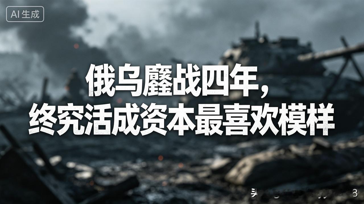 战火燃烧整整四年，这场冲突早已褪去最初的博弈外衣，变成一场冰冷又现实的利益游戏。