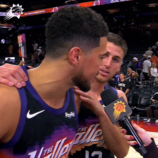 布克 🤝 吉莱斯皮赛后互捧😁菲尼克斯太阳 ｜旭日东升 ｜ 鹈鹕vs太阳