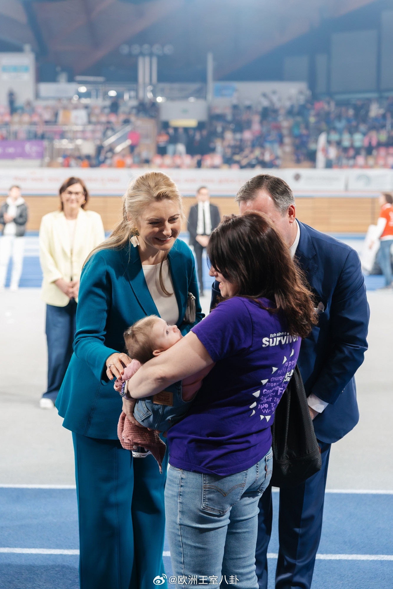 3.22 卢森堡大公纪尧姆五世和大公夫人斯蒂芬妮出席第21届“生命接力赛”的开幕