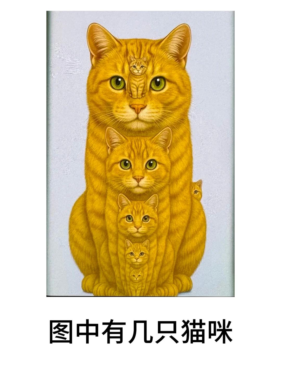 【考眼力】

有人说图中其实藏着 10只 猫咪，我咋只看到3只？