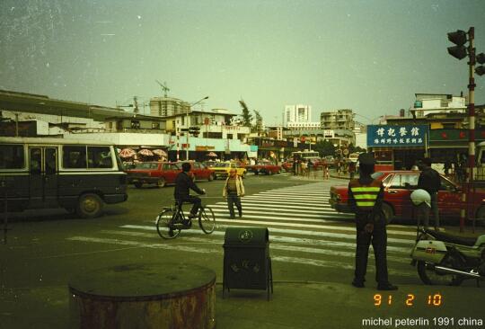 1991年的深圳老照片，摄影:Michel Peterlin