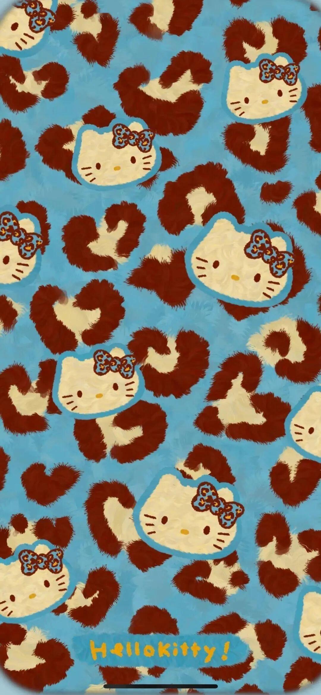 HelloKitty»豹纹系列壁纸 