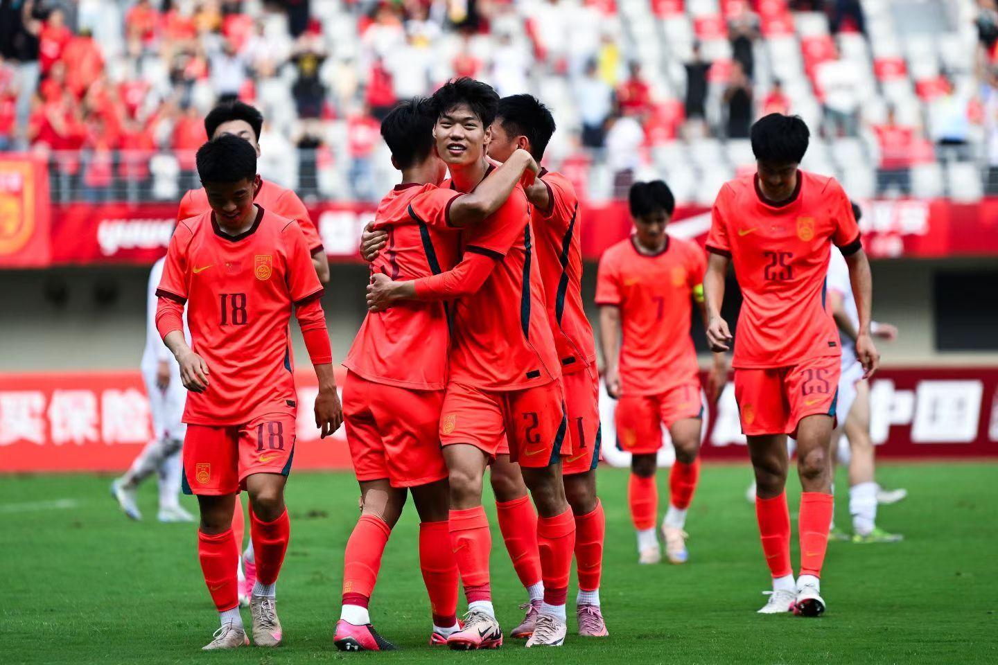 终于等到贺一然头球读秒绝杀了✌️U23国足1比0塔吉克斯坦U23 成都