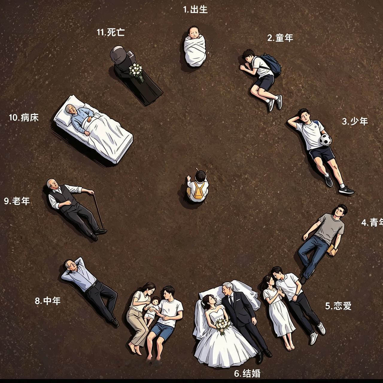 从出生到死亡，我们都在寻找自己的位置
出生时，我们在父母怀中寻找位置；
童年，在