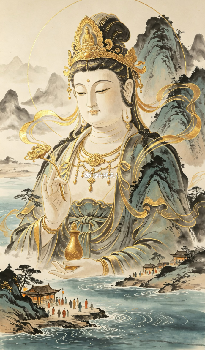 遇到观音菩萨，不要不理睬，请您接住您的福气 ，许愿真的很灵的 