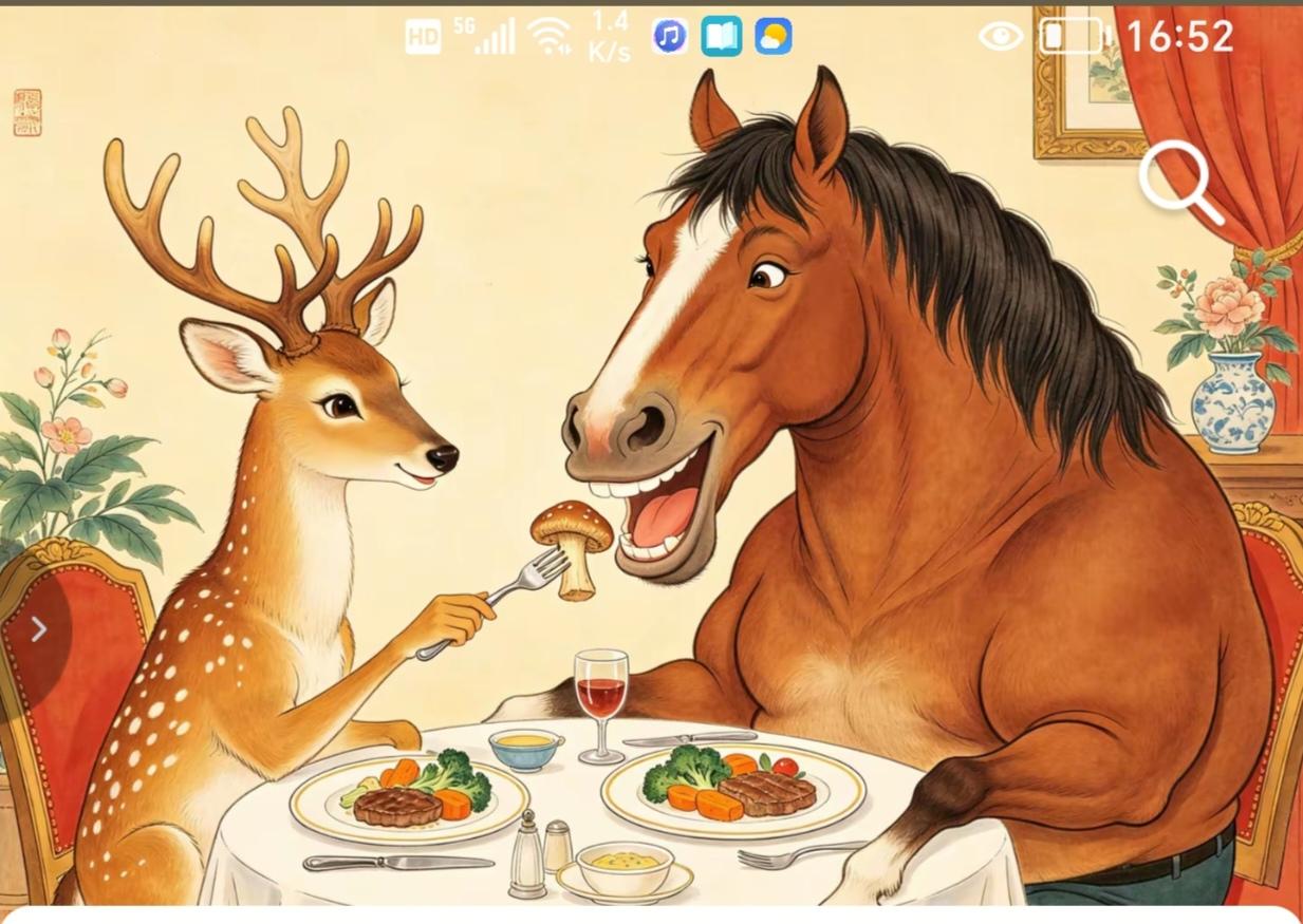 〔看图猜成语〕根据图中画面，猜个成语。全网百分之九十五的人都没有猜对。你敢挑战一